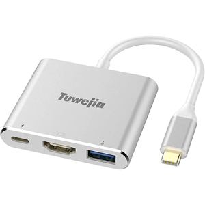 USB C to HDMI Multiport Adapter Tuwejia USB 3.1 Gen 1 Thumderbolt 3 to HDMI 4K Video Converter